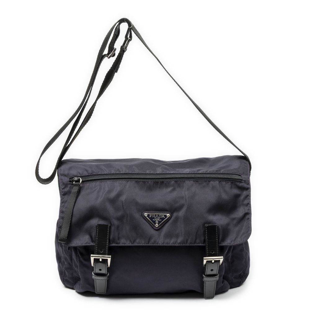 Prada Double Buckle Flap Messenger